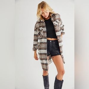 Free People Cassie Plaid Shacket